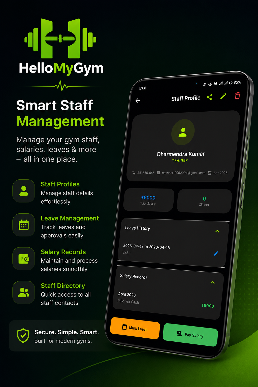 HelloMyGYM gallery image