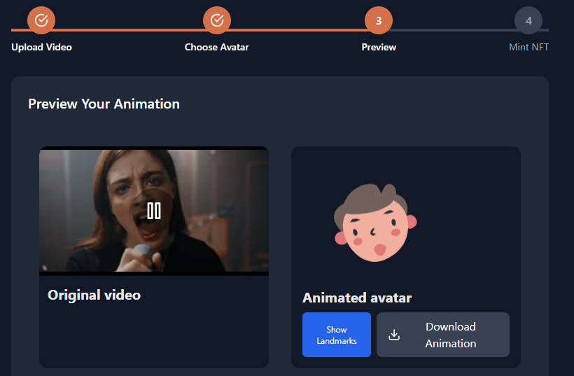 Média avatarpe - Créer des animations en utilisant une vidéo en temps réel 4