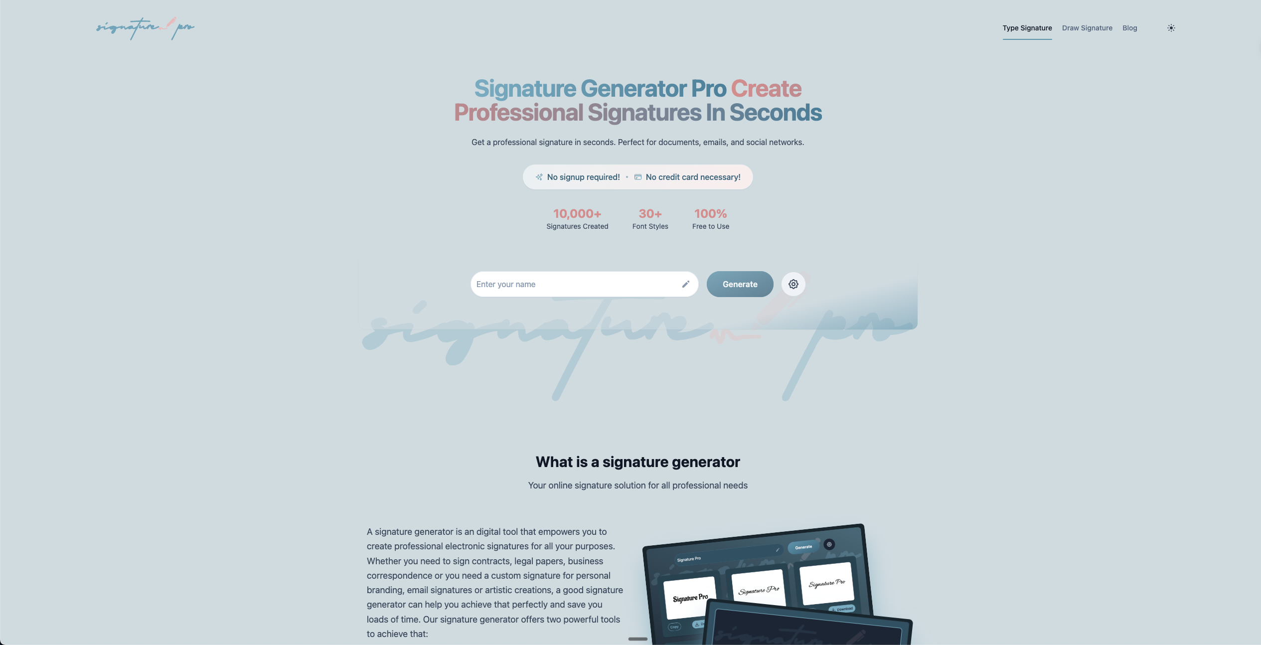 Signature Generator Pro