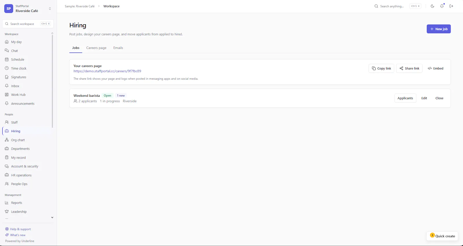 StaffPortal screenshot 4