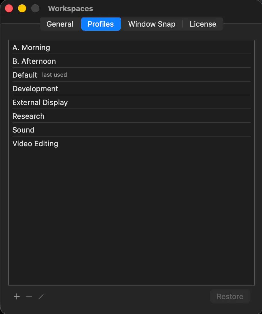 Mac Workspaces gallery image