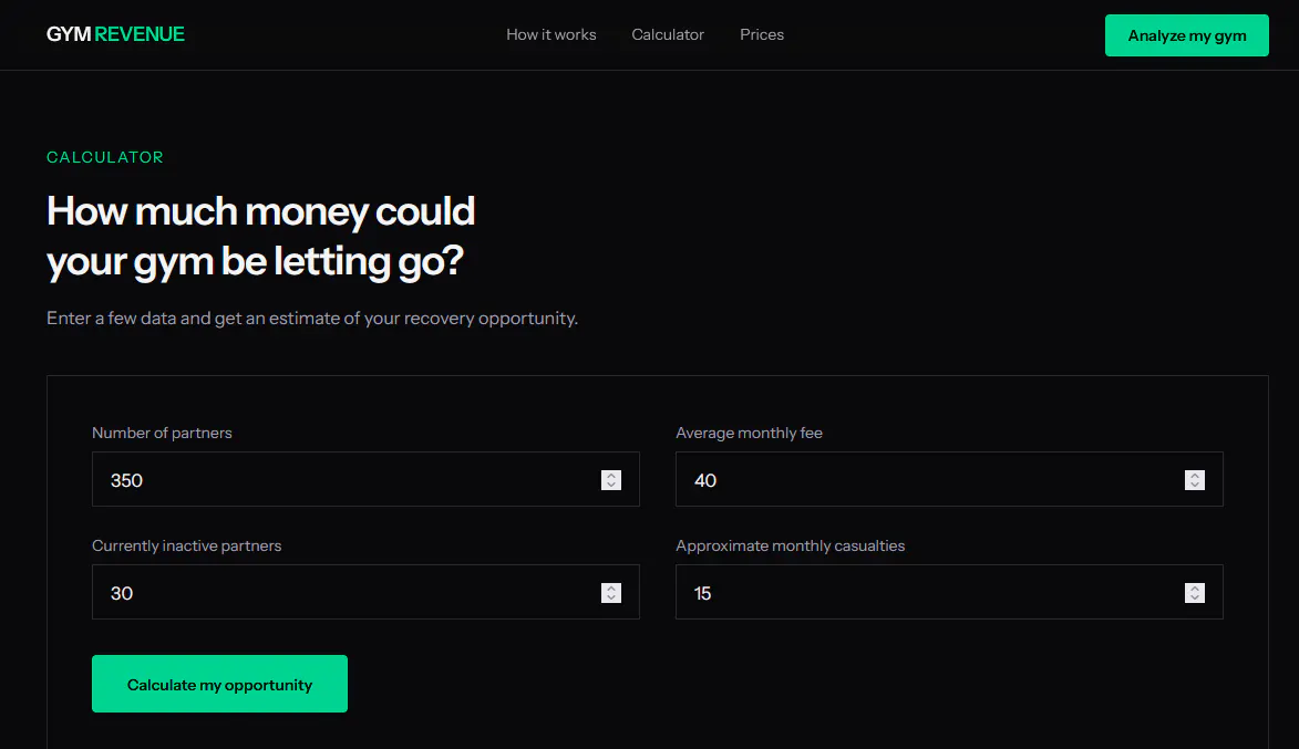 GymRevenue screenshot
