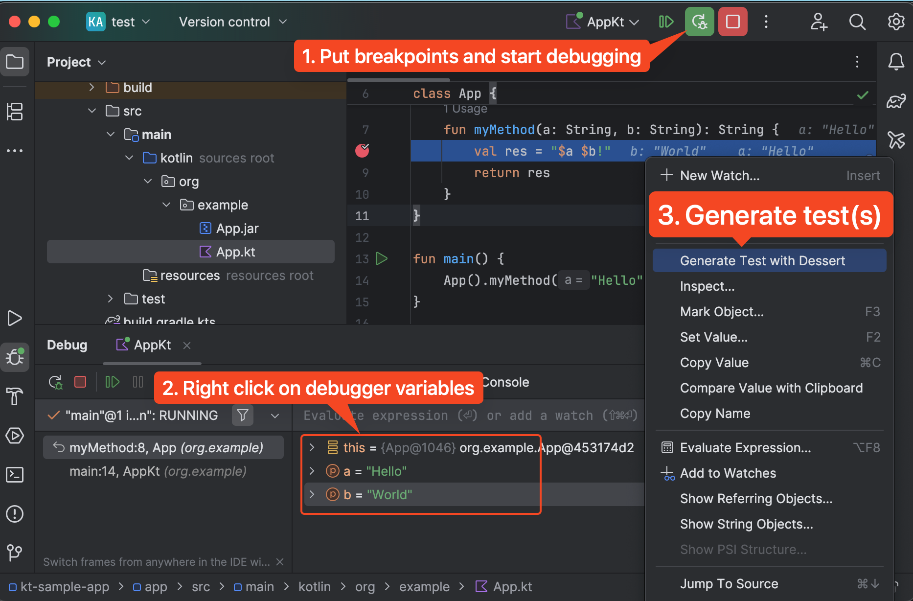 Nachtisch - Testgeneration direkt aus Ihrem Debugger Medien 2