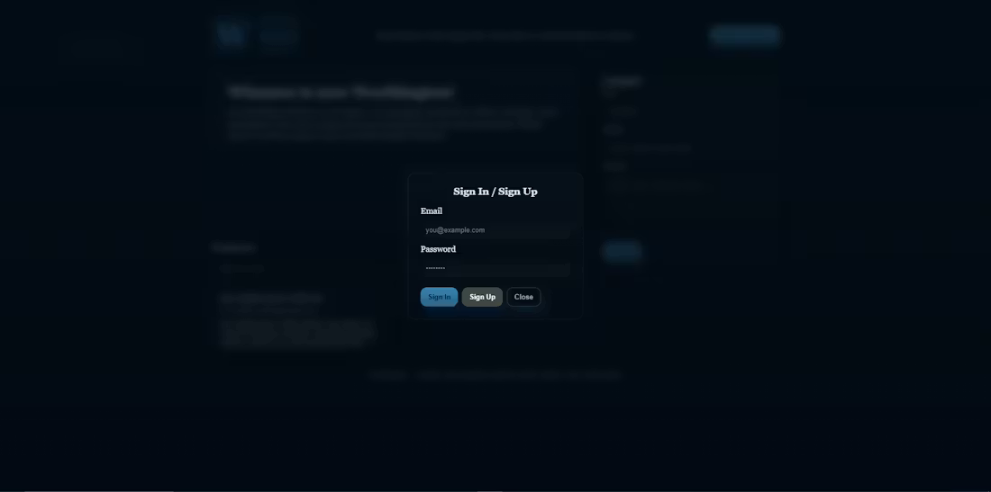 Worthington - Main screenshot showing features and interface