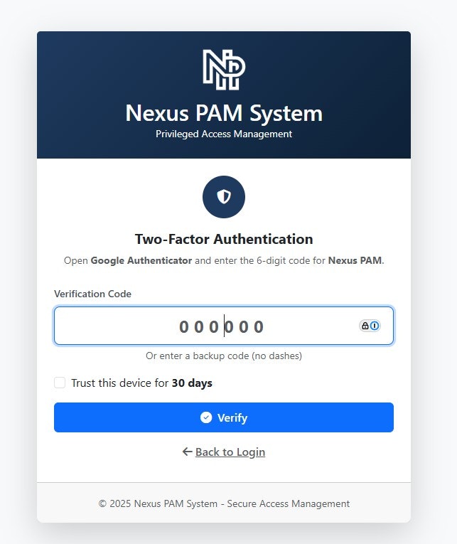 Nexus PAM System gallery image