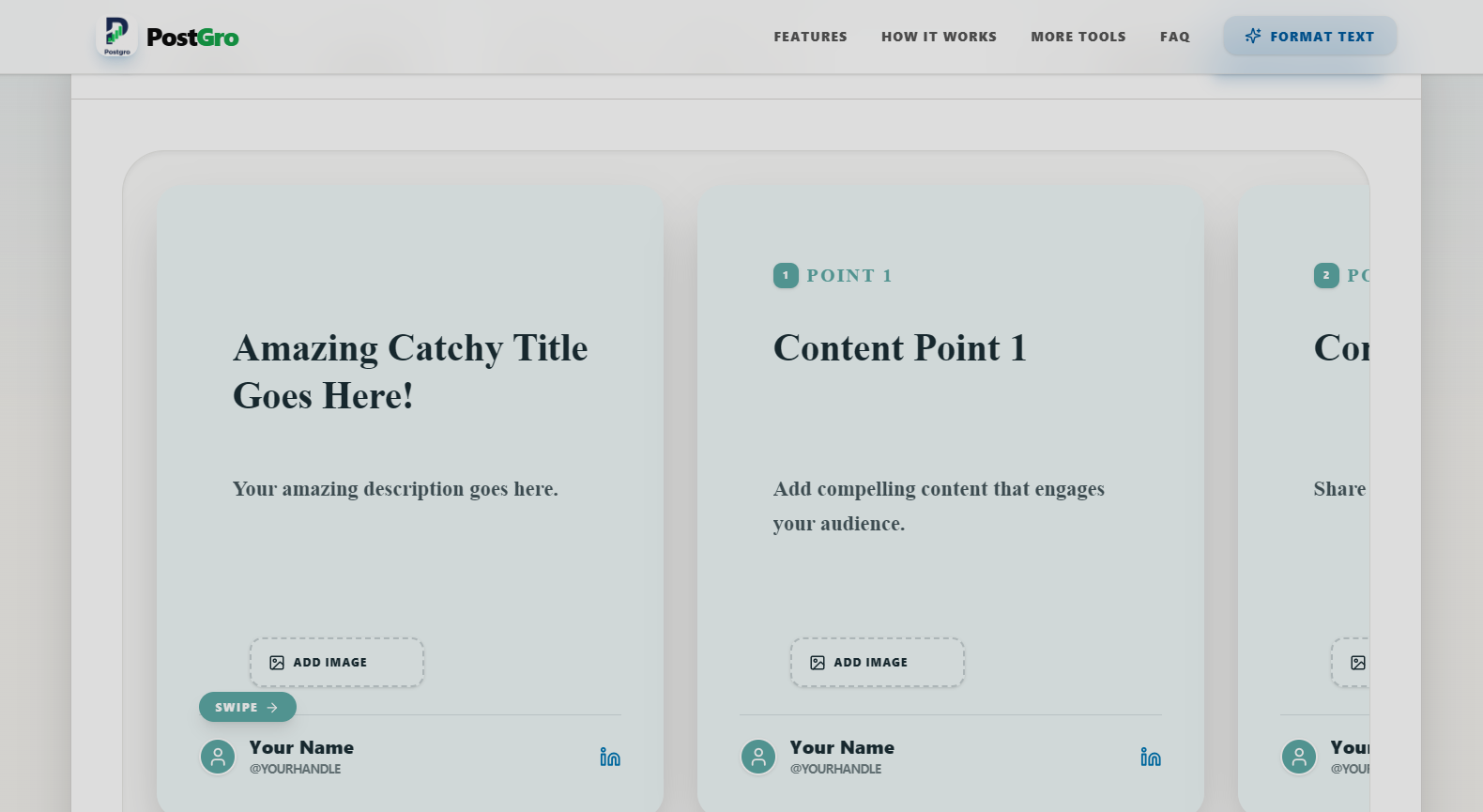 Postgro - Screenshot 2 showing product features and functionality