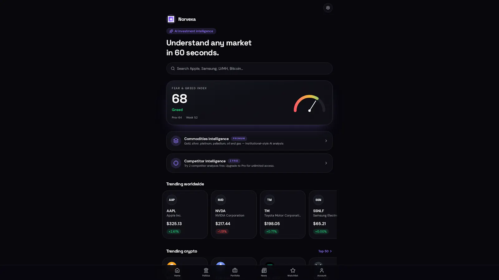 Norvexa screenshot 2