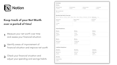 Notion Net Worth Tracker gallery image