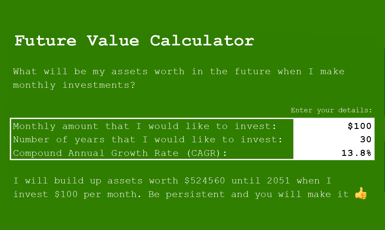Growth Millionaire Calculator gallery image