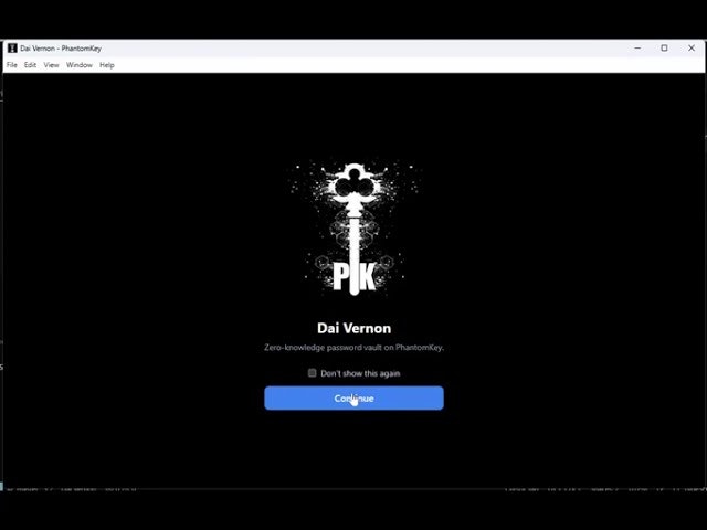 Dai Vernon Password Manager gallery image