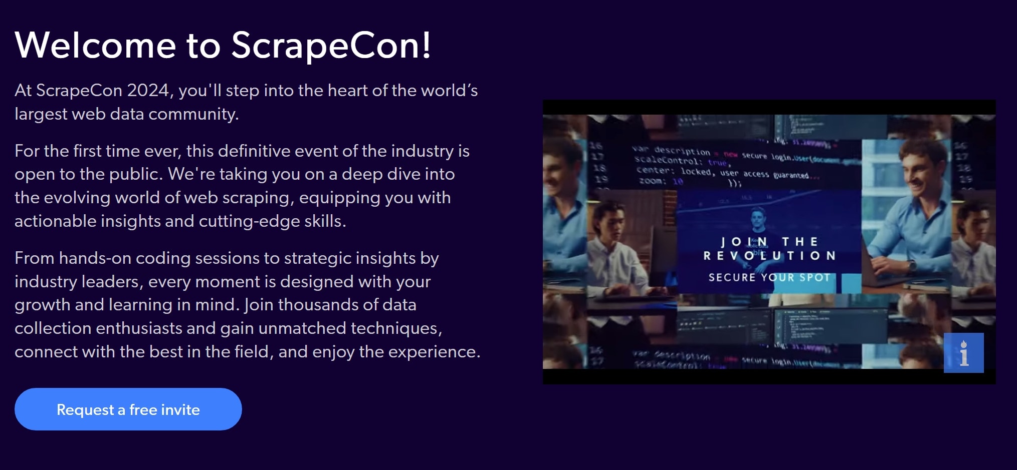 Mídia 3 de ScrapeCon - O futuro da coleta de dados