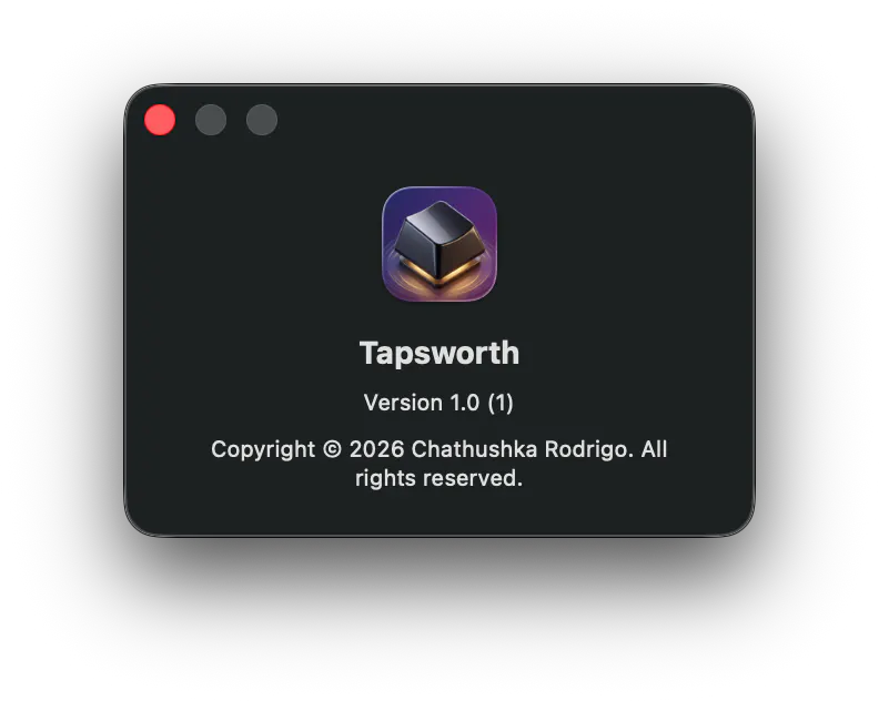 Banner del producto Tapsworth : Mechanical Feeling For MAC