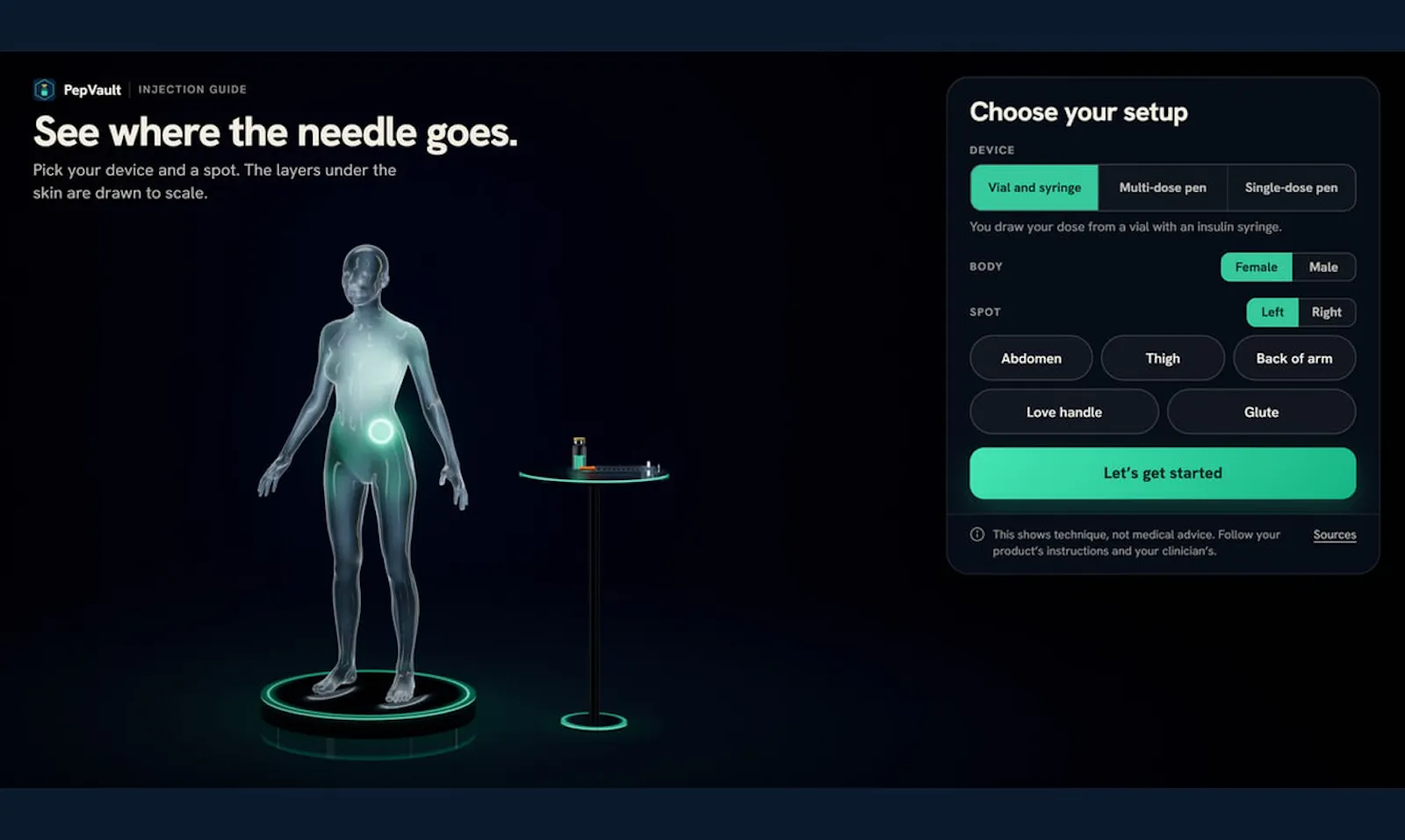 PepVault screenshot 2