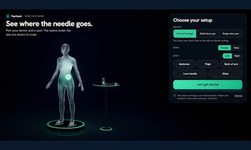 PepVault screenshot 2