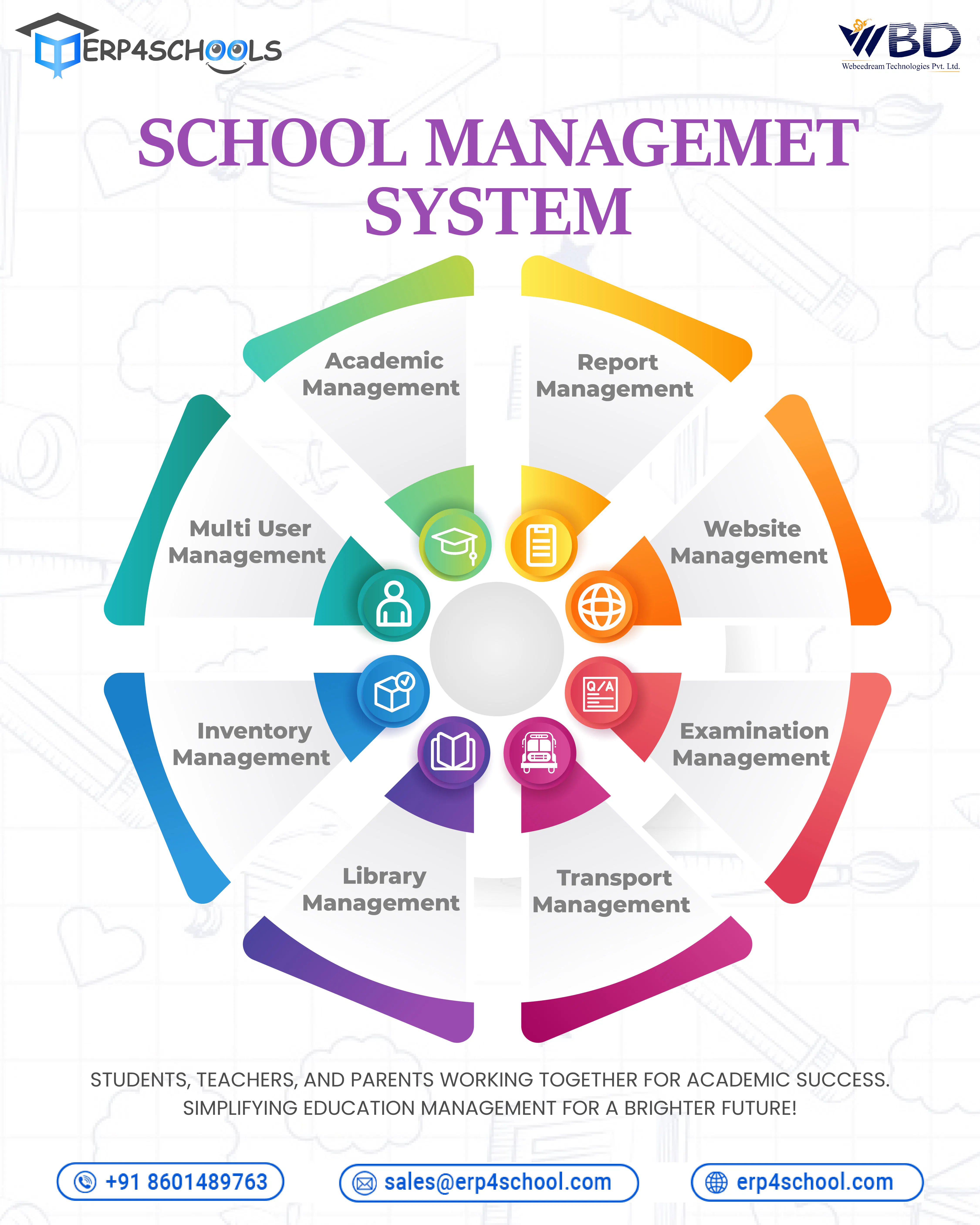 ERP4Schools 제품 배너