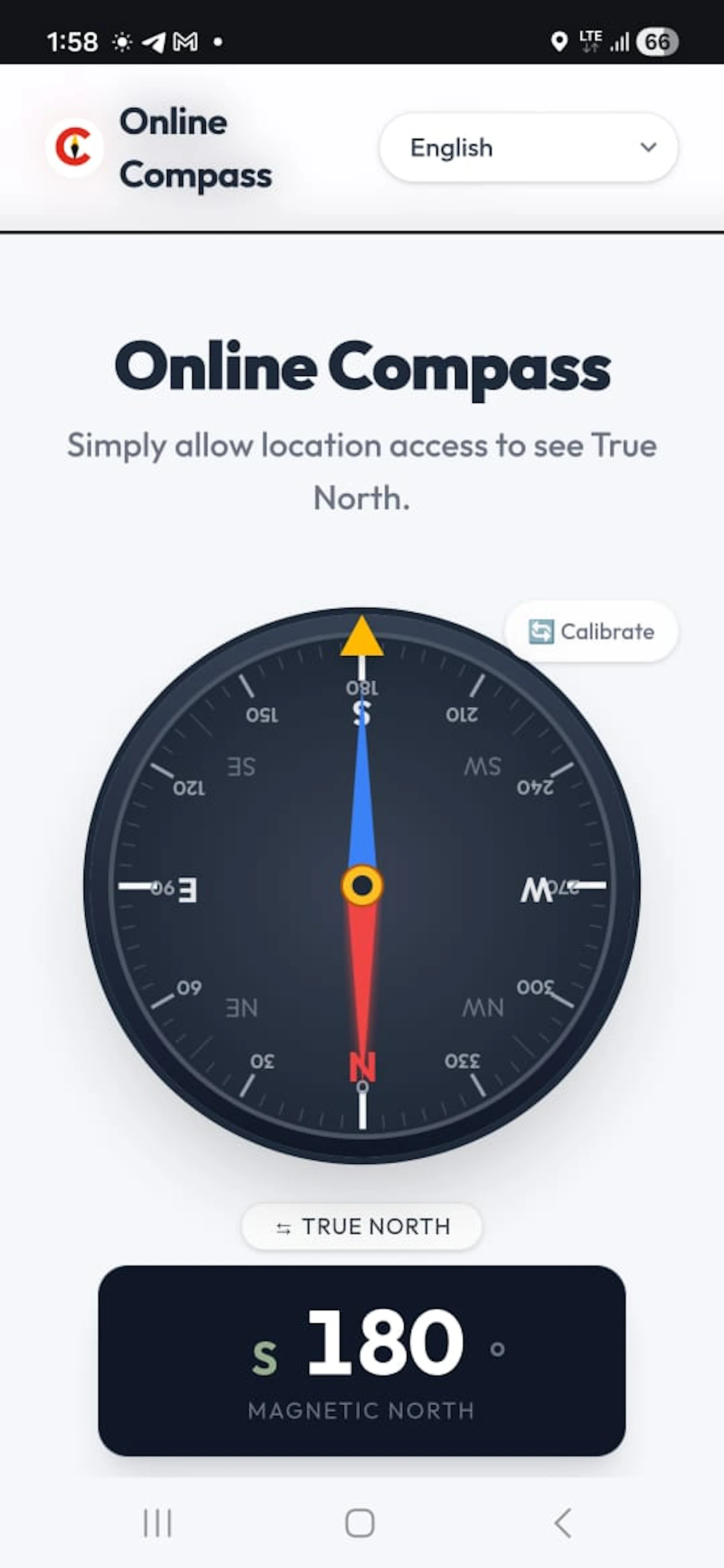 Online Compass screenshot 2