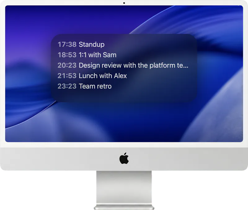 3-Line Calendar screenshot 3