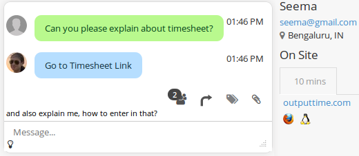 Output Desk - Help Desk Software - live chat gallery image