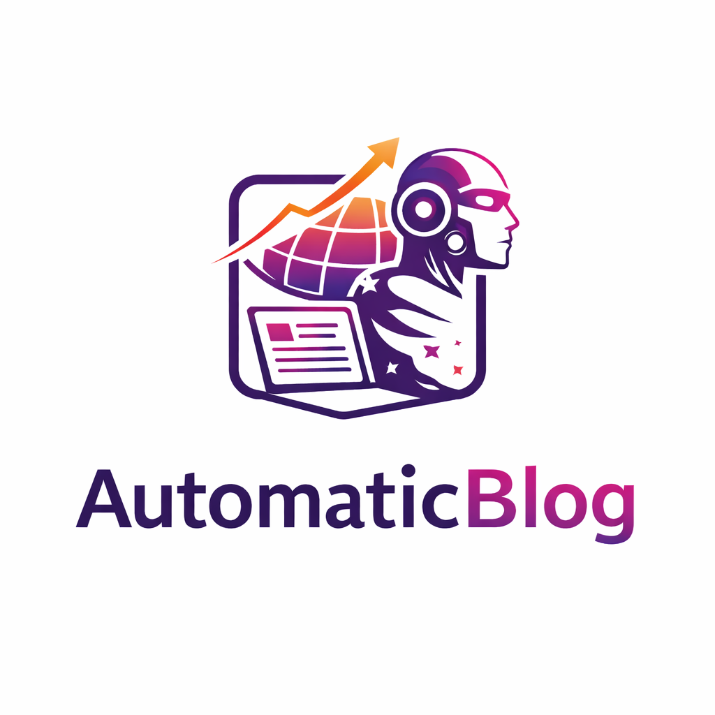 AutomaticBlog - Product Hunt launch logo and brand identity
