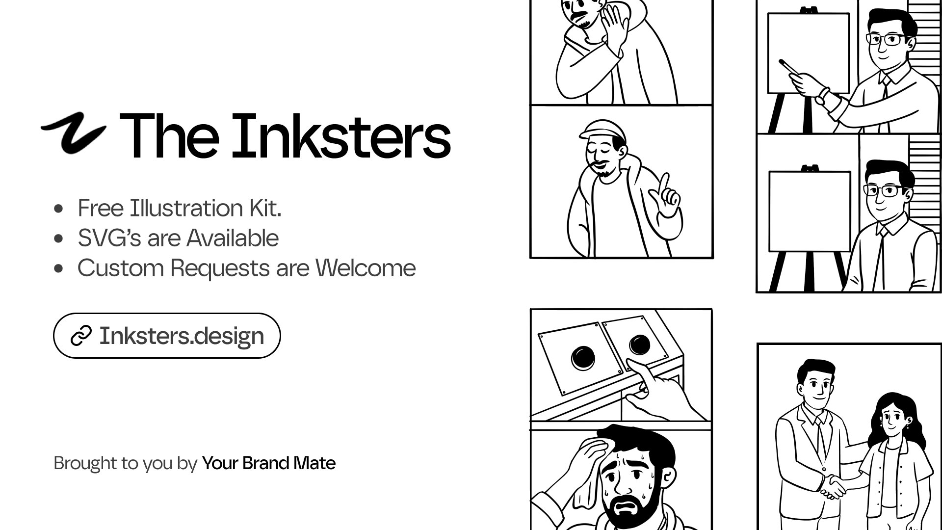 インクスター - 無料のキャラクターイラストキットメディア1