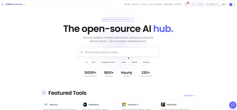 OpenSourceAI.tech screenshot 4