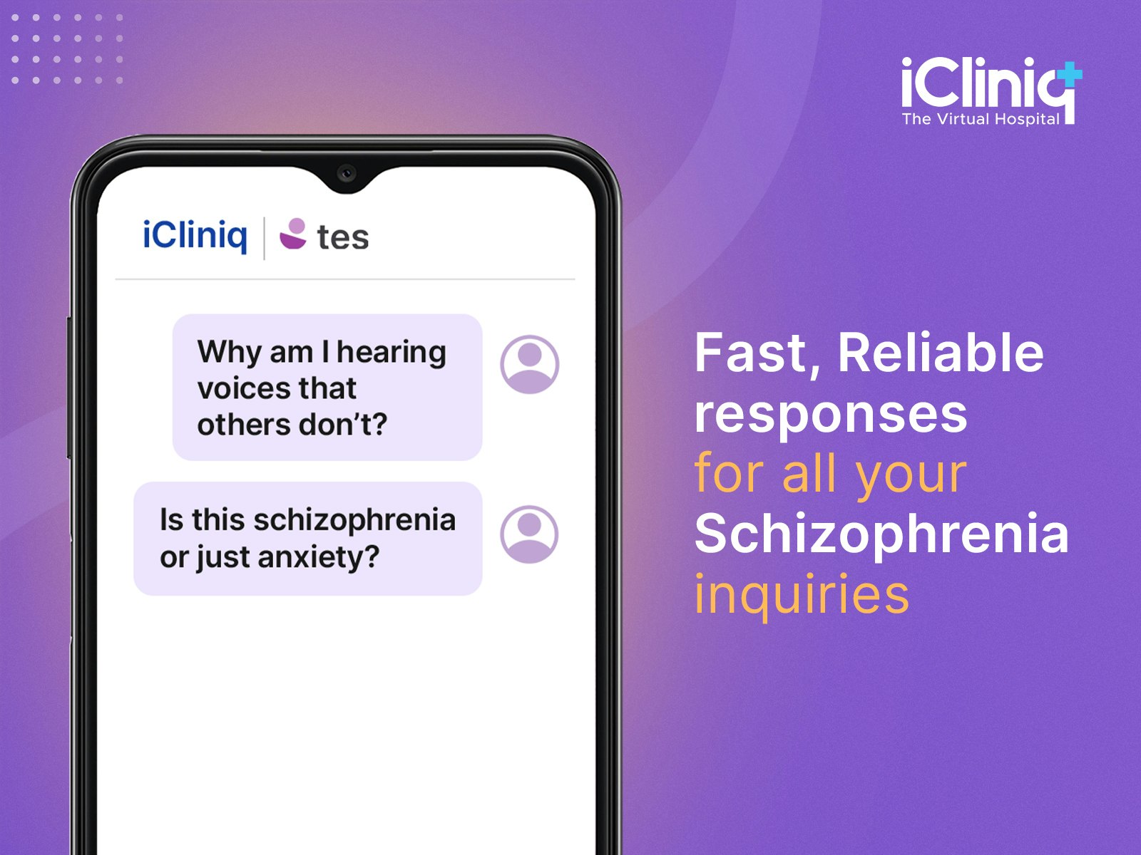 Icliniq Tes şizofreni asistanı medya 2