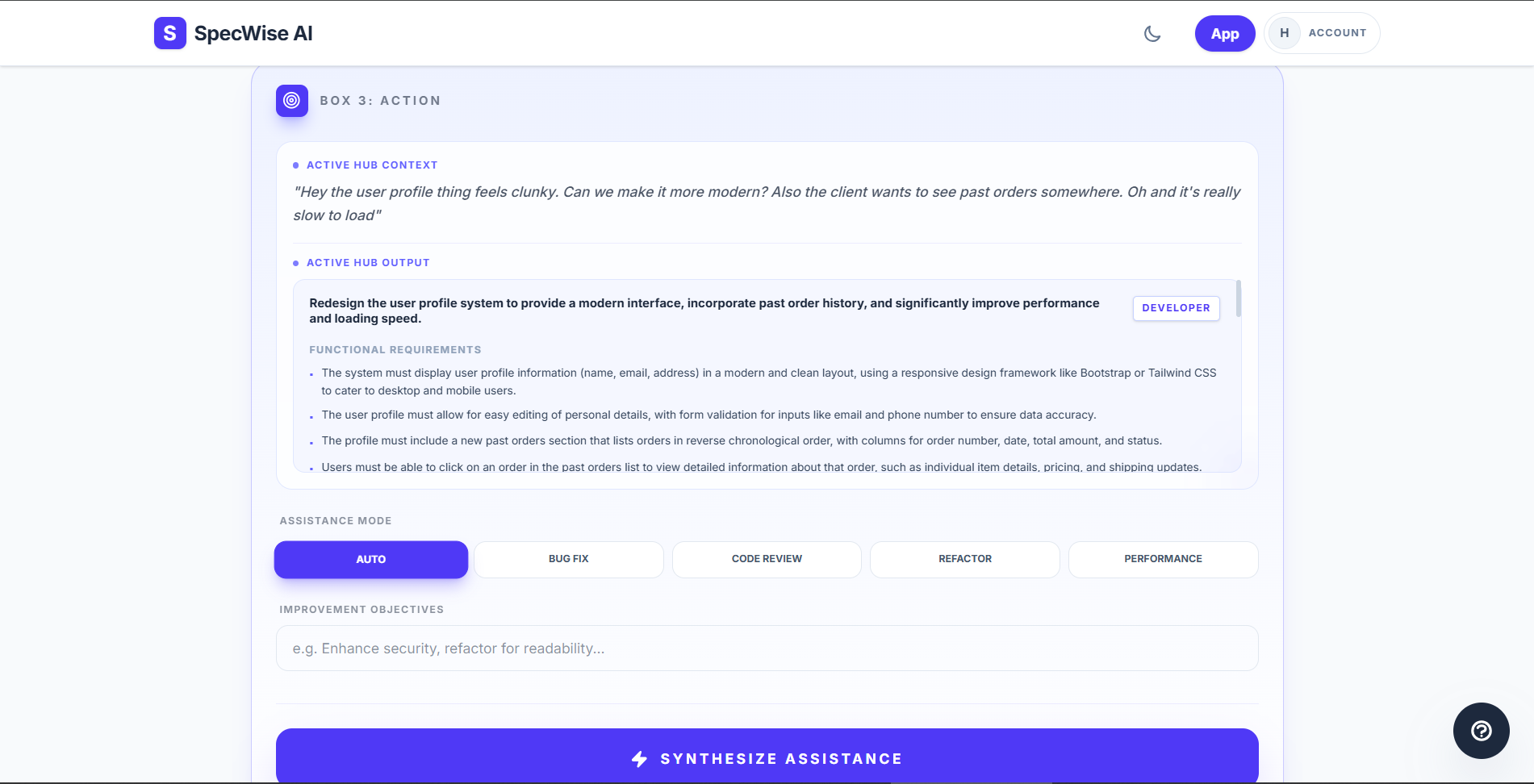 SpecWise AI gallery image