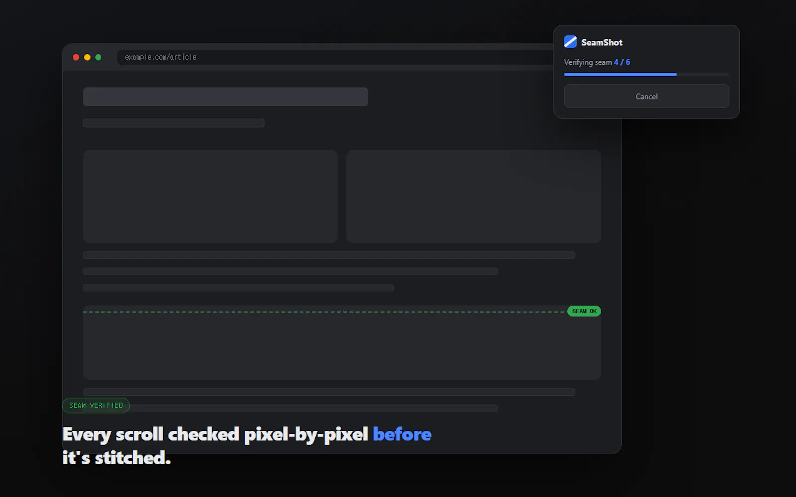 SeamShot screenshot 2