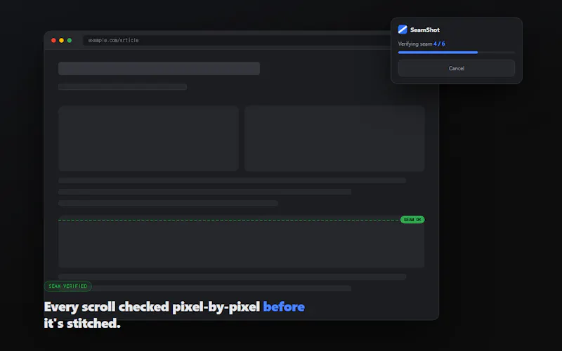 SeamShot screenshot 2