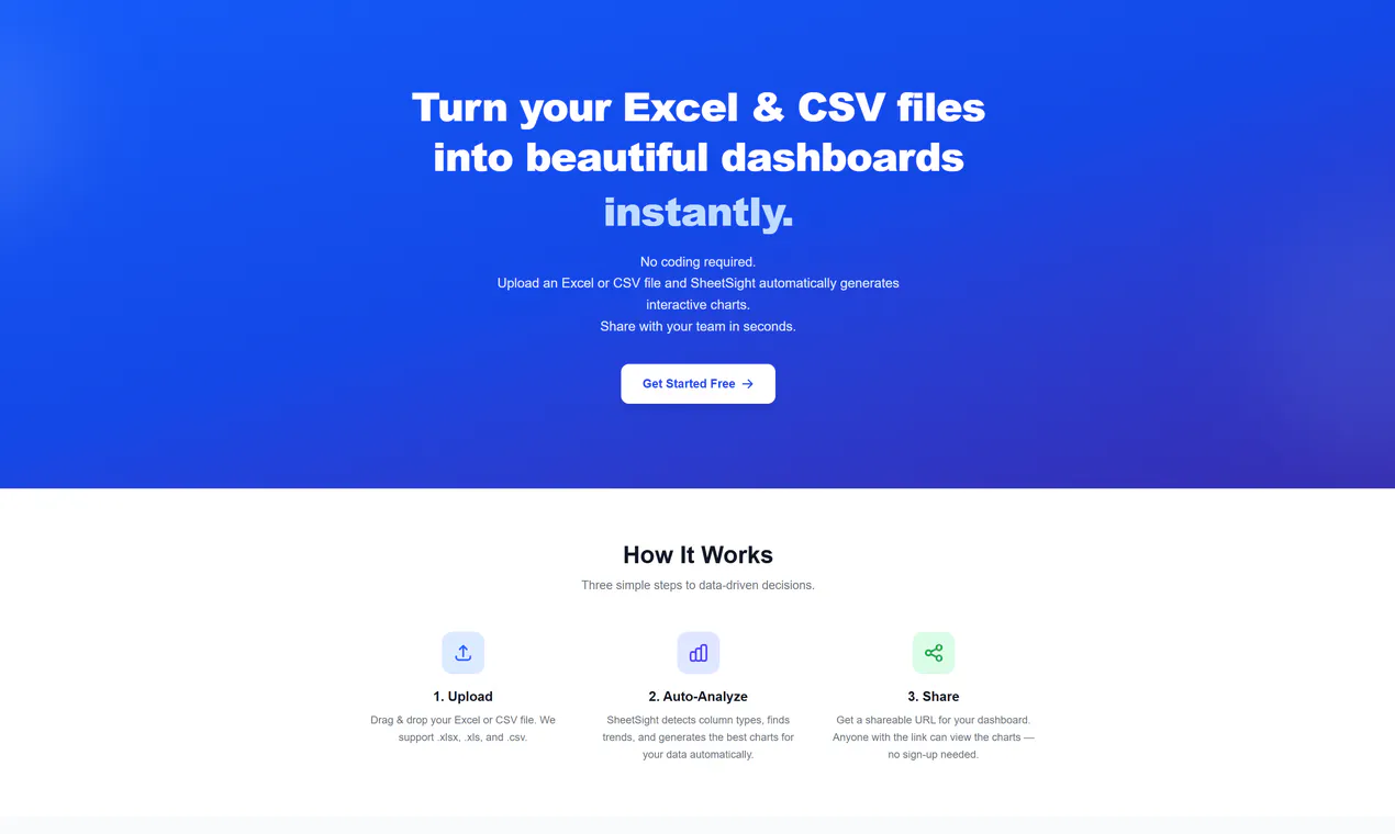 SheetSight product banner
