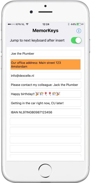 MemorKeys for iOS gallery image