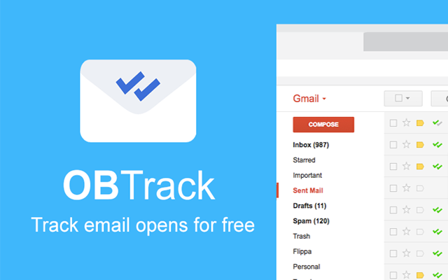 OBTrack for Tracking Email Opens in GMail (Available for Chrome & Opera) gallery image