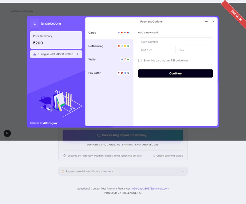 Lanceio — Freelance Management Tool  screenshot 4