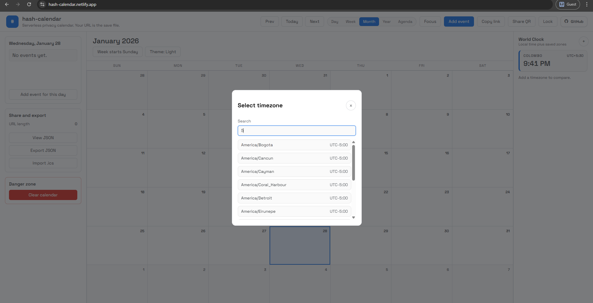 Hash Calendar gallery image