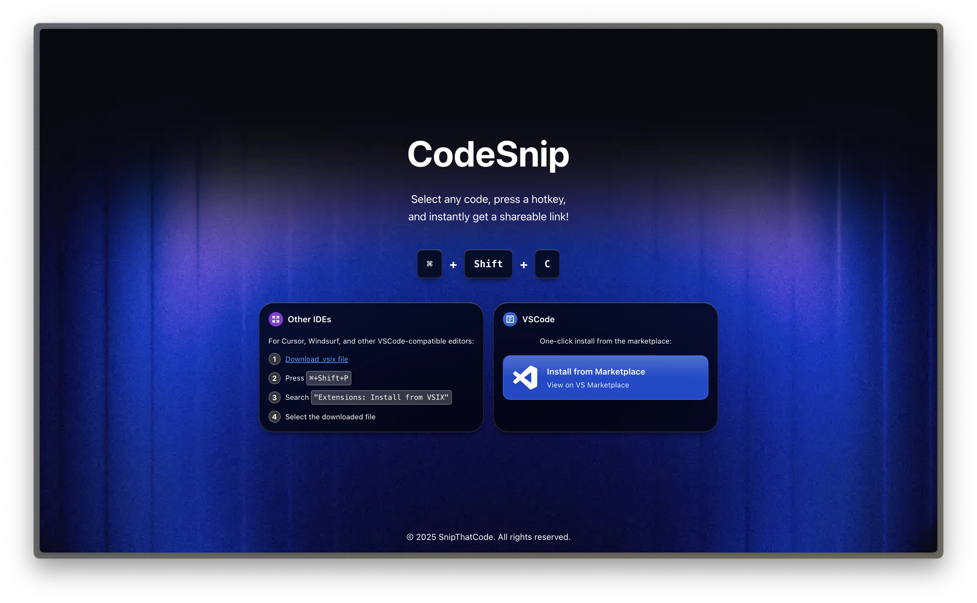 startuptile CodeSnip-A better way to send codesnippets