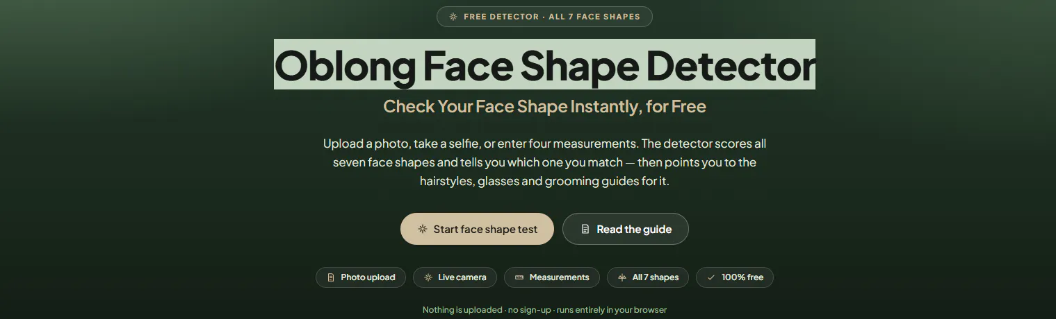 Oblong Face Shape gallery image