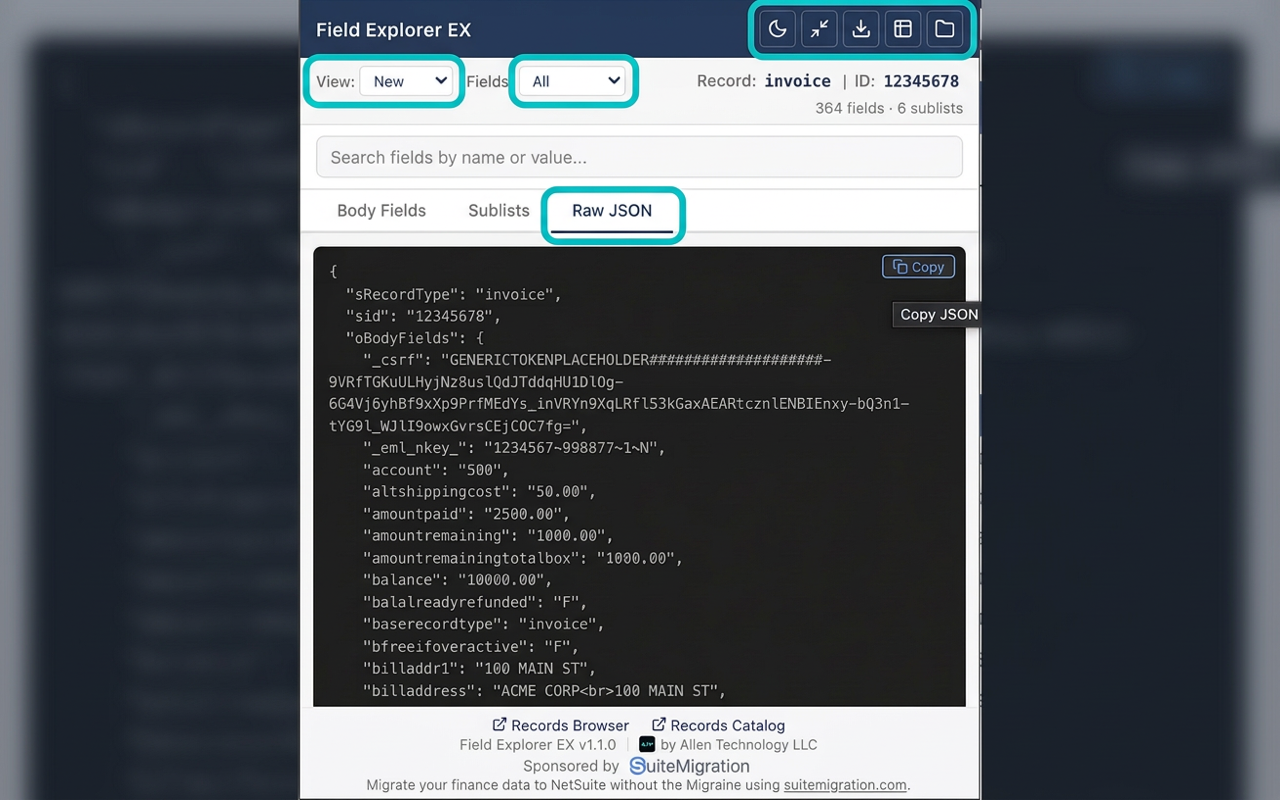 NetSuite Field Explorer EX gallery image