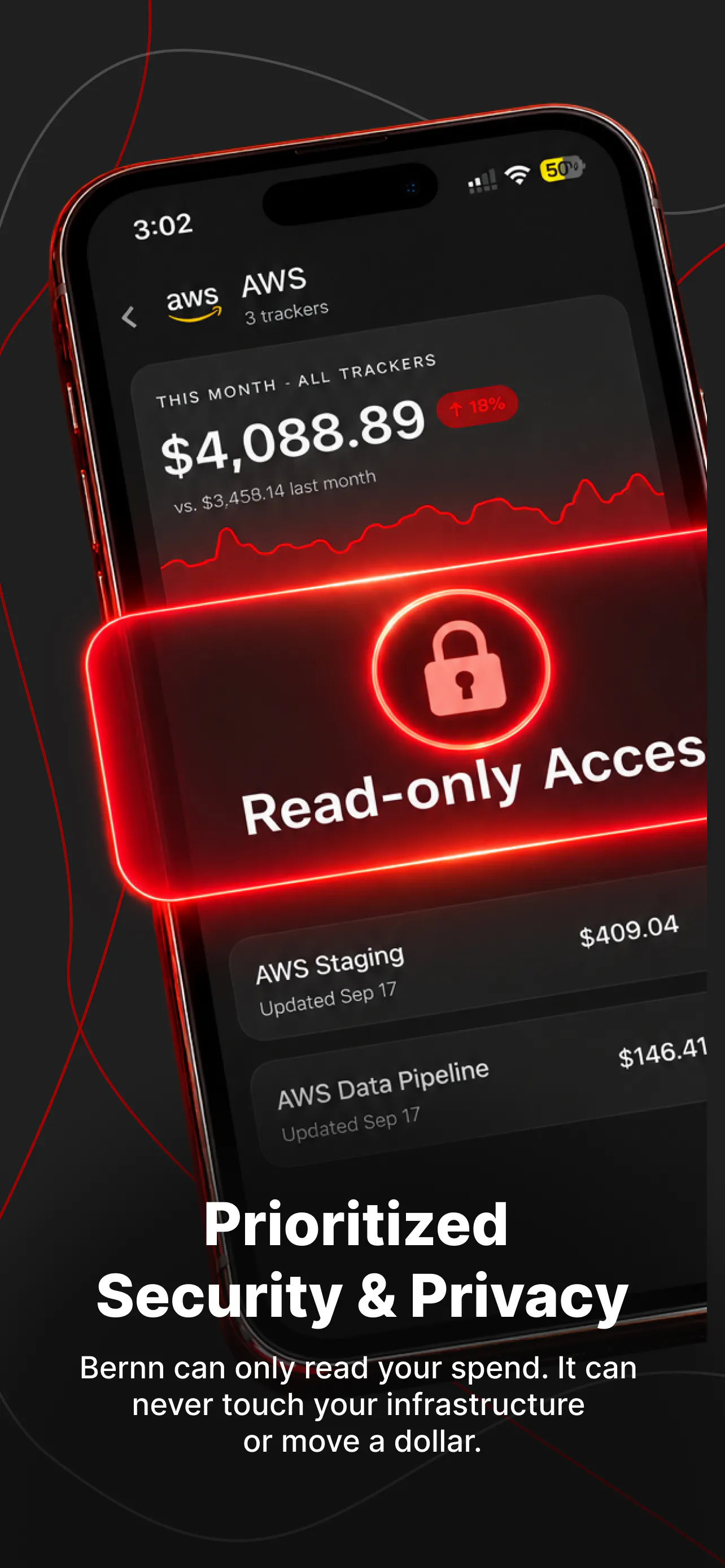 Bernn - Cloud & API Spending in one app screenshot 5