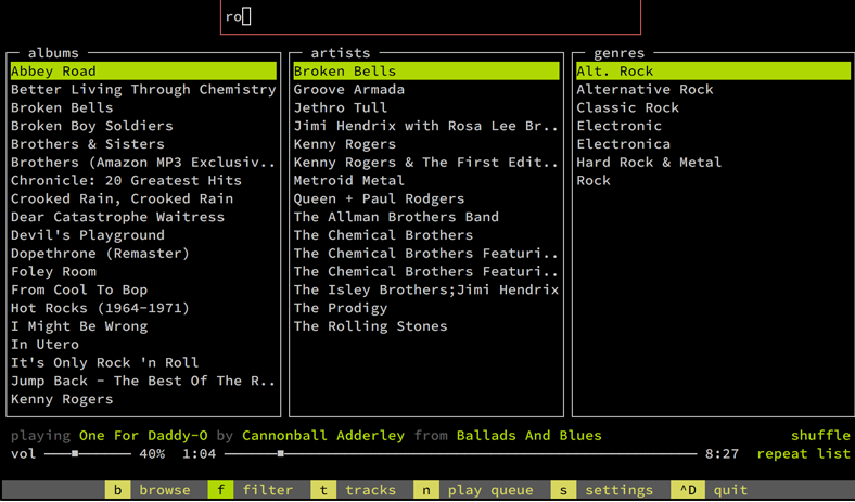 Musikcube gallery image