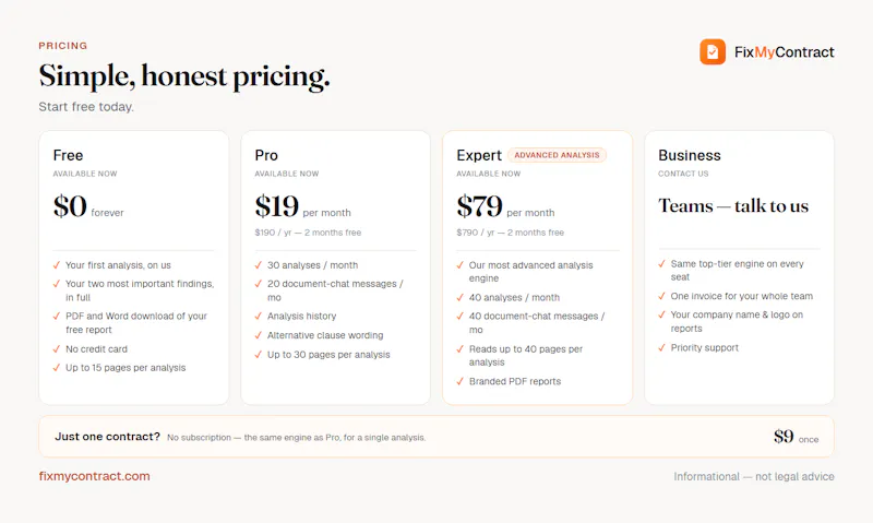 FixMyContract screenshot 5