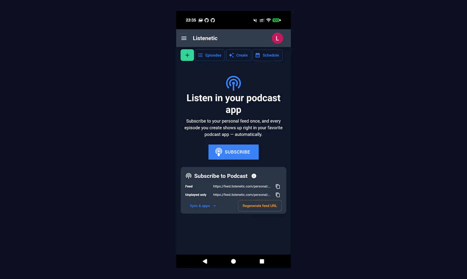 Listenetic screenshot 4