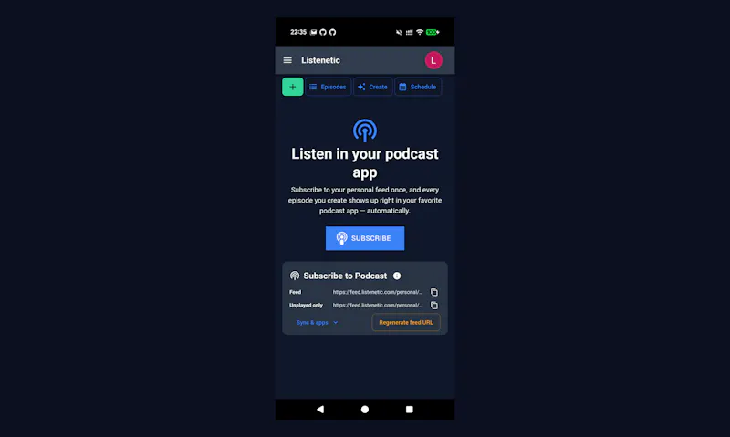 Listenetic screenshot 4
