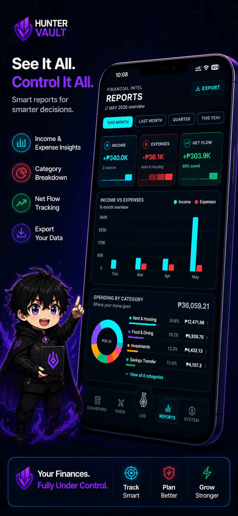 Hunter Vault: Level Up Finance screenshot 5