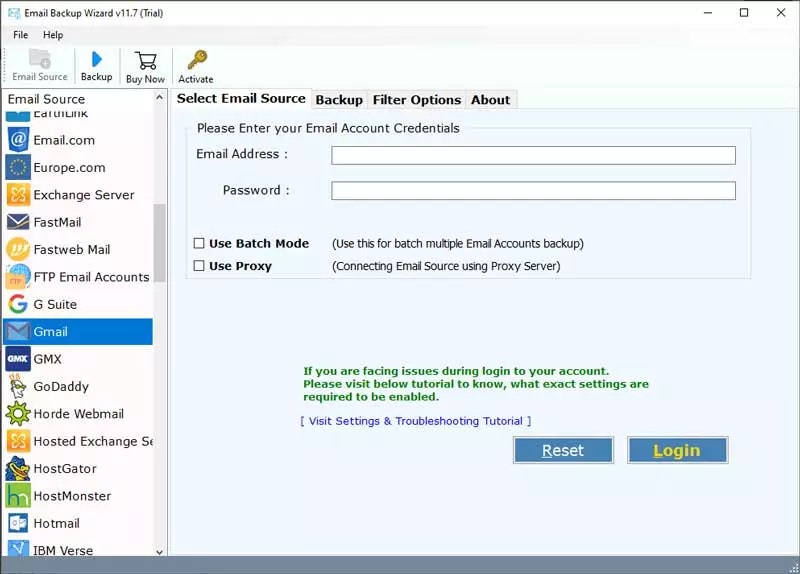 Wizard del convertitore e -mail Bitrecover media 2