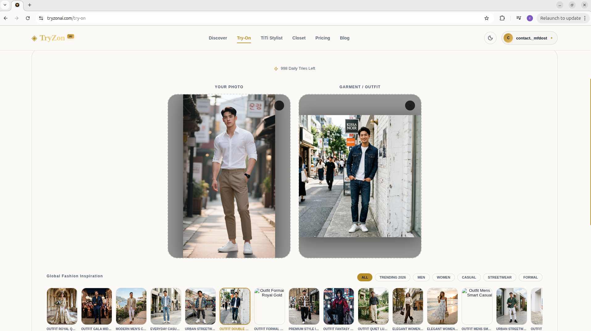 TryZon AI gallery image
