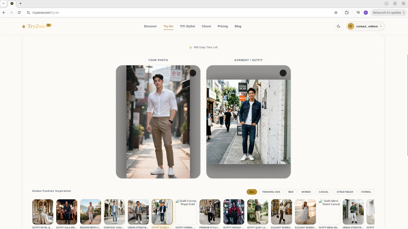 TryZon AI screenshot 2