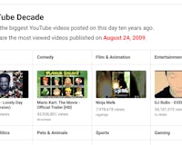 YouTube Decade media 1
