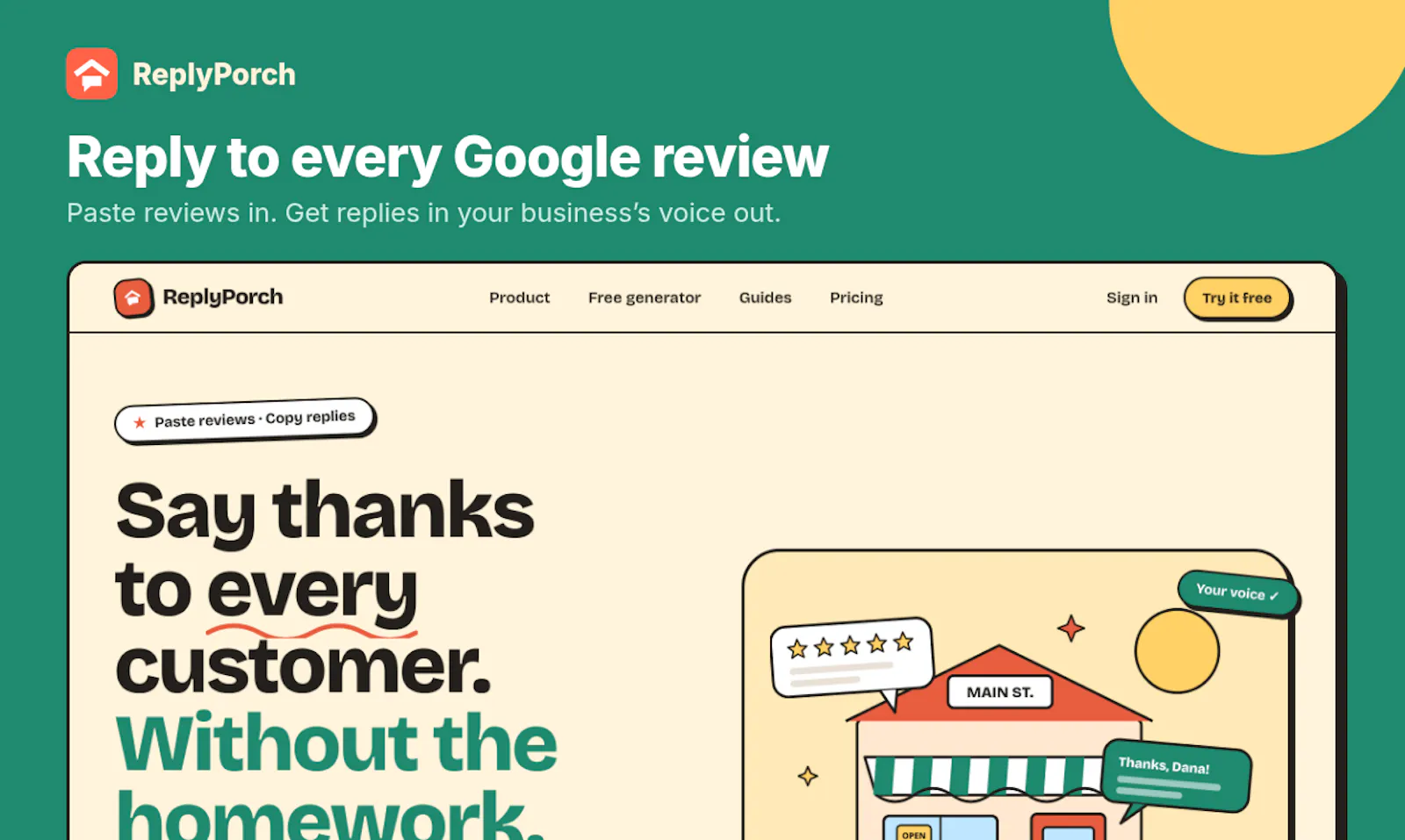 ReplyPorch screenshot 1