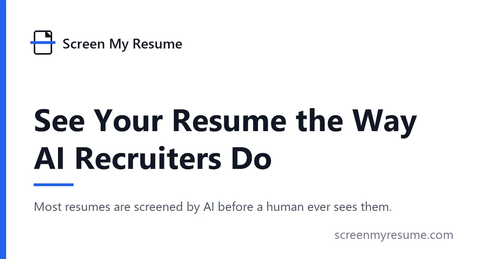 Screen My Resume screenshot 1