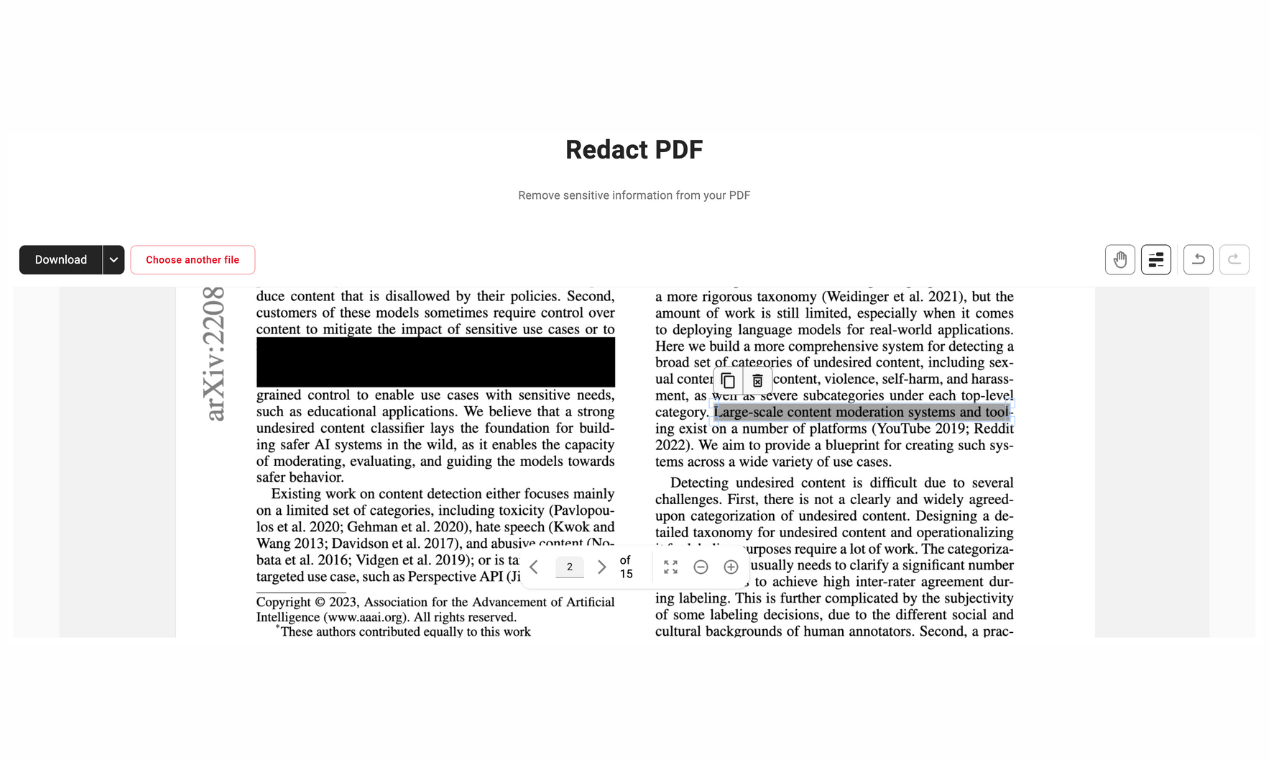 Redact PDF media 4